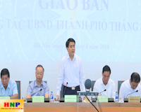 UBND thành phố Hà Nội họp giao ban công tác tháng 8/2018